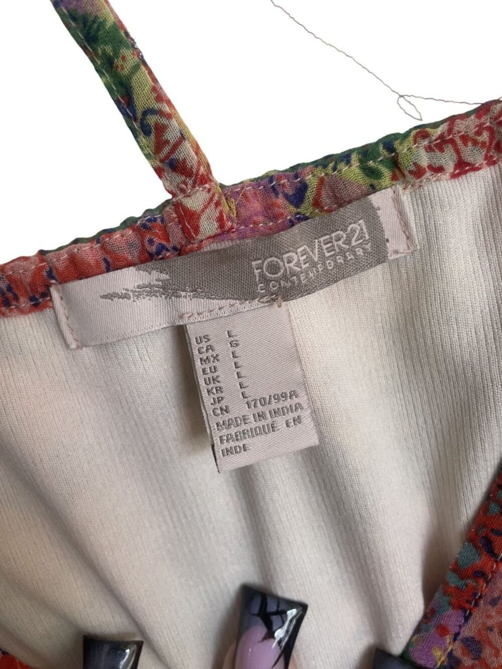 Floral Boho Maxi Dress With Adjustable Straps By Forever 21 - Size L - Picture 3 of 3